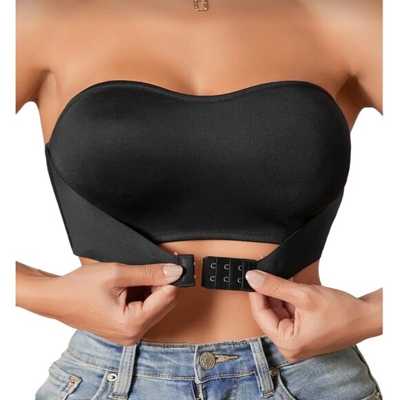 Other - Front Closure Strapless Black Bra * 38C * **Sissy*Cosplay*Femboy*Drag*New